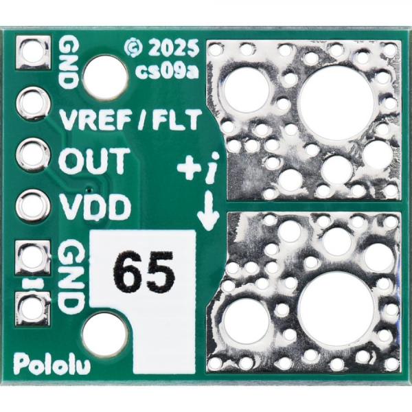디바이스마트,MCU보드/전자키트 > 센서모듈 > 전압/전류센서,Pololu,ACS37030LLZATR-065B3 Current Sensor Compact Carrier -65A to +65A, 3.3V #5232,범위 : ±65A(양방향) / 공급 전압 : 3V~3.6V / 감광도 : 20.3mV/A / 영점 : 1.65V / 크기 : 0.7 x 0.8인치 / PCB 레이어 : 2 / 작동온도 : -40°C ~ 150°C