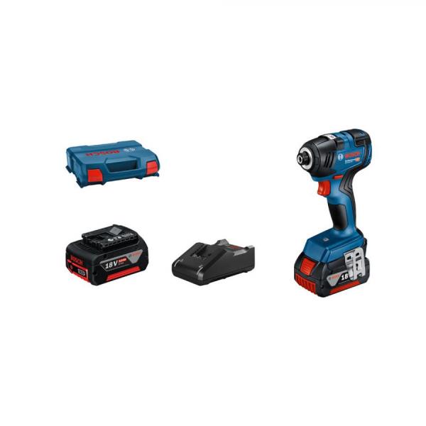 디바이스마트,수공구/전자공구/전동공구 > 전동/엔진공구 > 충전공구 > 충전임팩드라이버,보쉬 BOSCH,보쉬 충전 임팩트 드라이버 GDR 18V-200 배터리2개 (18V/5.0A),전압 18V / 토크 200 Nm / 무부하속도 3,400RPM / 정격타켝률 4,000BPM / 헤드길이 126mm / 중량 1.1Kg 본체만