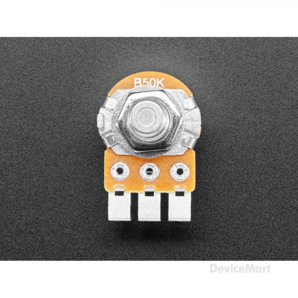 디바이스마트,RLC/수동소자 > (R) 저항 > 가변저항(포텐셔미터) > 로타리 포텐셔미터,Adafruit,Alpha Single-Gang 16mm Right-angle PC Mount - 50K Linear - RV16AF-41-15R1-B50K-30H4 [ada-5278],Alpha 50K 선형 전위계는 브레드보드나 패널에 사용하기 좋은 2-in-1 입니다 / 테이퍼 50K 옴