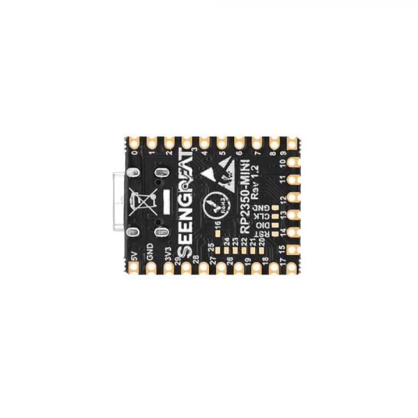 디바이스마트,오픈소스/코딩교육 > 파이썬/IoT 개발 보드 > RP2040/RP2350,SEENGREAT,라즈베리파이 RP2350 미니 [412071],Arm Cortex-M33 / 듀얼코어 Hazard3 RISC-V / 메모리 : 520KB SRAM 내장 및 4MB 온칩 플래시 / RP2040 호환 / MicroPython 지원 / C타입