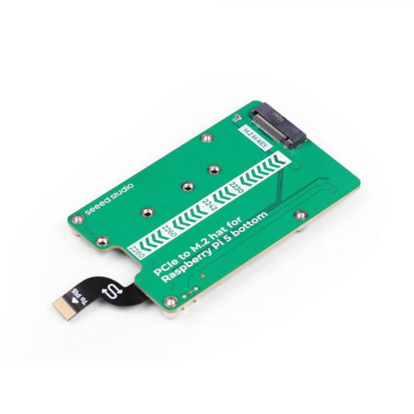 디바이스마트,오픈소스/코딩교육 > 라즈베리파이 > 라즈베리파이 확장보드/HAT,Seeedstudio,라즈베리파이5 전용 PCIe to M.2 hat (NVMe SSD 및 Hailo8/8L 호환) [103110063],라즈베리파이 5 전용 / 후면 장착형 / PCle 속도 : PCIe Gen2.0 x1/PCIe Gen3.0 x1 / 최대 전력 공급 : 5V/2A