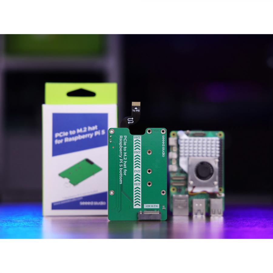 라즈베리파이5 전용 PCIe to M.2 hat (NVMe SSD 및 Hailo8/8L 호환) [103110063]
