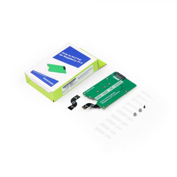 디바이스마트,오픈소스/코딩교육 > 라즈베리파이 > 라즈베리파이 확장보드/HAT,Seeedstudio,라즈베리파이5 전용 PCIe to M.2 hat (NVMe SSD 및 Hailo8/8L 호환) [103110063],라즈베리파이 5 전용 / 후면 장착형 / PCle 속도 : PCIe Gen2.0 x1/PCIe Gen3.0 x1 / 최대 전력 공급 : 5V/2A