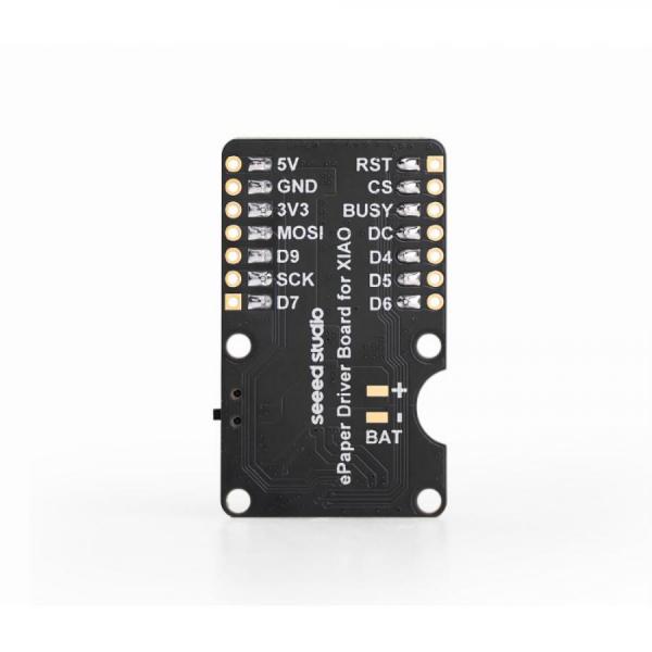 디바이스마트,오픈소스/코딩교육 > 파이썬/IoT 개발 보드 > Seeedstudio XIAO > XIAO 모듈/확장보드,Seeedstudio,Seeed Studio XIAO용 ePaper 드라이버 보드 [114993558],24핀 FPC 커넥터 / 내장형 충전 IC / JST 2핀 BAT 커넥터 / 확장 IO 포트 / ETA9740