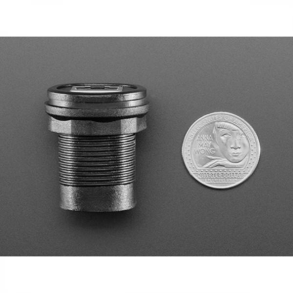 디바이스마트,커넥터/PCB > 플러그/잭 > 매입형 소켓 > 키스톤잭/패널마운트,Adafruit,RJ-50 (10P10C) Round Panel Mount Adapter Plug [ada-6117],RJ-50 패널 장착 플러그 / 직경 : 약 30mm / RJ-45와 호환되지 않습니다