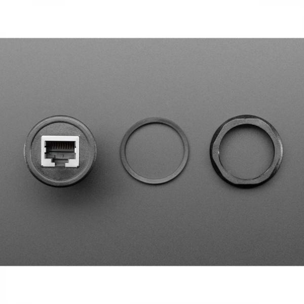 디바이스마트,커넥터/PCB > 플러그/잭 > 매입형 소켓 > 키스톤잭/패널마운트,Adafruit,RJ-50 (10P10C) Round Panel Mount Adapter Plug [ada-6117],RJ-50 패널 장착 플러그 / 직경 : 약 30mm / RJ-45와 호환되지 않습니다