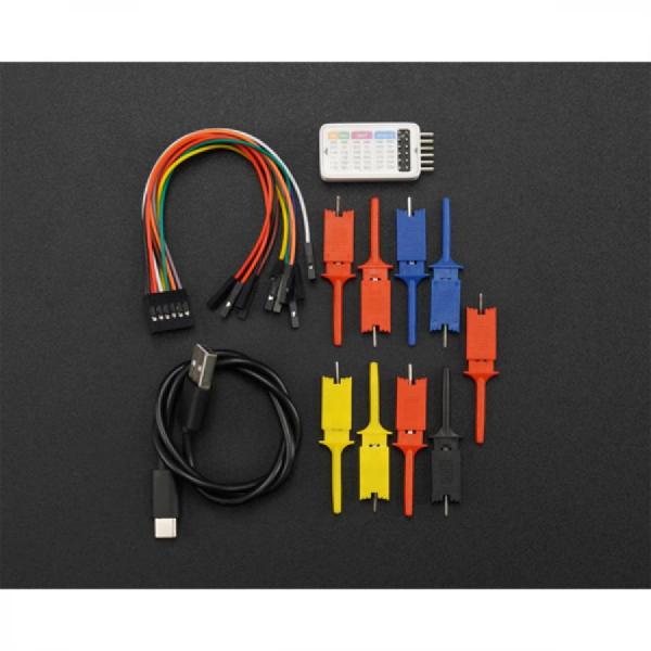 디바이스마트,MCU보드/전자키트 > 개발용 장비 > 아날라이저,DFROBOT,SLogic Combo 8 다기능 개발 도구 [FIT0956],로직 분석기, CKLink 디버거, DAT-Link 디버거, UART 모듈의 기능 통합 / 최대 80MHz의 샘플링 속도 제공 / 최대 8개의 채널 지원 / 신호 입력 범위 : 0~3.6V