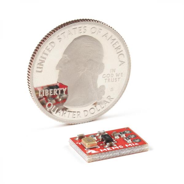 디바이스마트,MCU보드/전자키트 > 음악/앰프/녹음 > 앰프/증폭,SparkFun,SparkFun Analog MEMS Microphone Breakout - SPH8878LR5H-1 [BOB-19389],OpAmp 탑재 / 신호 증폭 / 1/2 VCC의 바이어스 전압 추가 / 전방향성 / 공급 전압: 2.3 - 3.6V / 평균 전류 소모량: 265µA / 주파수 범위: 7Hz-36kHz
