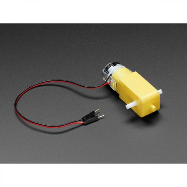 디바이스마트,기계/제어/로봇/모터 > 모터류 > DC기어드모터 > 기어박스,Adafruit,DC Gearbox Motor - TT Motor - 200RPM - 3 to 6VDC [ada-3777],플라스틱 기어박스 모터 / 기어비 : 1 : 48 / 0.1인치 수 커넥터가 있는 2 x 200mm 와이어 제공 / 전원공급 : 3VDC ~ 6VDC / 정격전압 : 3~6V