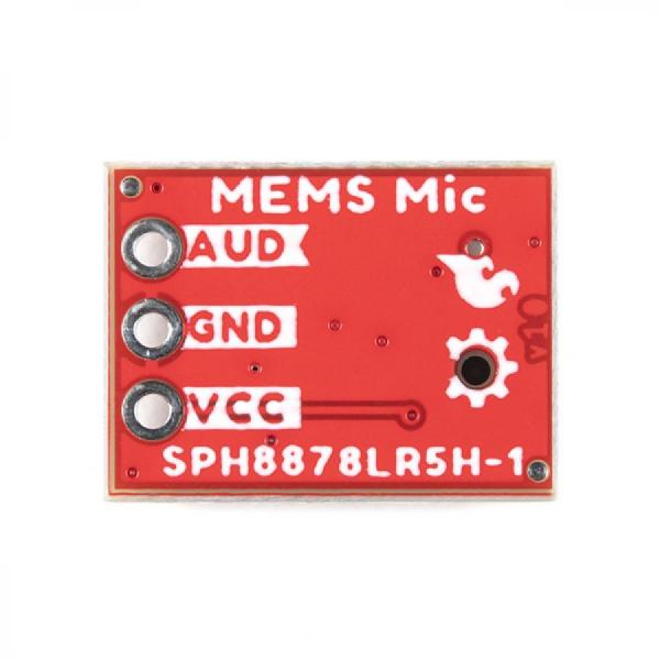 디바이스마트,MCU보드/전자키트 > 음악/앰프/녹음 > 앰프/증폭,SparkFun,SparkFun Analog MEMS Microphone Breakout - SPH8878LR5H-1 [BOB-19389],OpAmp 탑재 / 신호 증폭 / 1/2 VCC의 바이어스 전압 추가 / 전방향성 / 공급 전압: 2.3 - 3.6V / 평균 전류 소모량: 265µA / 주파수 범위: 7Hz-36kHz