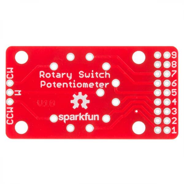 디바이스마트,MCU보드/전자키트 > 버튼/스위치/제어/RTC > 엔코더/가변저항,SparkFun,SparkFun Rotary Switch Potentiometer Breakout [BOB-13099],10위치 회전 스위치에 저항을 추가하여 10개의 개별 단계가 있는 전위계로 바꿀 수 있는 보드