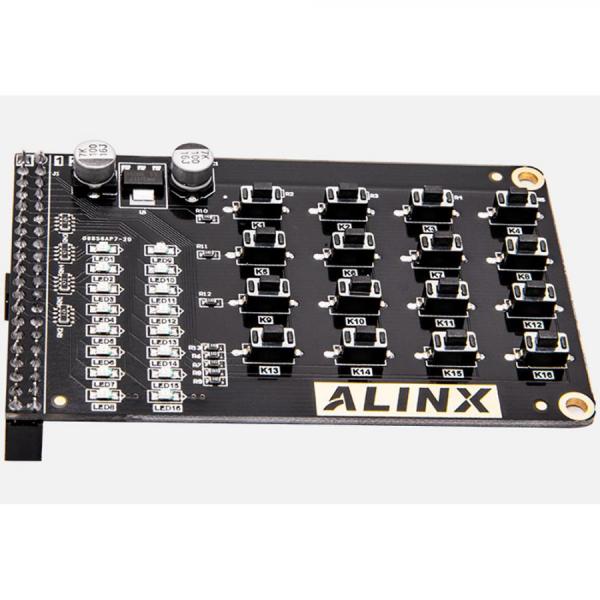 디바이스마트,MCU보드/전자키트 > 프로세서/개발보드 > FPGA,ALINX,4*4 Matrix keyboard LED Expansion module [AN0404],AN0404 매트릭스 키보드 LED 확장 모듈 / 크기: 51 x 81mm  / LED 16개 / SoC & FPGA