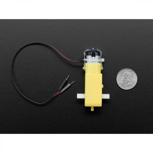 디바이스마트,기계/제어/로봇/모터 > 모터류 > DC기어드모터 > 기어박스,Adafruit,DC Gearbox Motor - TT Motor - 200RPM - 3 to 6VDC [ada-3777],플라스틱 기어박스 모터 / 기어비 : 1 : 48 / 0.1인치 수 커넥터가 있는 2 x 200mm 와이어 제공 / 전원공급 : 3VDC ~ 6VDC / 정격전압 : 3~6V
