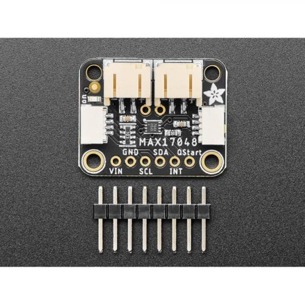 디바이스마트,MCU보드/전자키트 > 전원/신호/저장/응용 > 충전/배터리/전원,Adafruit,Adafruit MAX17048 LiPoly / LiIon Fuel Gauge and Battery Monitor - STEMMA JST PH & QT / Qwiic [ada-5580],I2C 칩 / 아두이노 우노 및 라즈베리파이 호환 / 3.3V 또는 5.0V 전원으로 작동