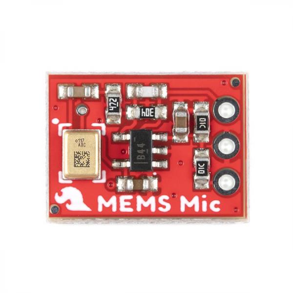 디바이스마트,MCU보드/전자키트 > 음악/앰프/녹음 > 앰프/증폭,SparkFun,SparkFun Analog MEMS Microphone Breakout - SPH8878LR5H-1 [BOB-19389],OpAmp 탑재 / 신호 증폭 / 1/2 VCC의 바이어스 전압 추가 / 전방향성 / 공급 전압: 2.3 - 3.6V / 평균 전류 소모량: 265µA / 주파수 범위: 7Hz-36kHz