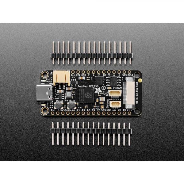 디바이스마트,오픈소스/코딩교육 > 파이썬/IoT 개발 보드 > RP2040/RP2350,Adafruit,Adafruit Feather RP2350 with HSTX Port and 8MB PSRAM [ada-6130],pico 2와 사용 가능 / RP2350 32비트 Cortex M33 듀얼 코어, 150MHz @ 3.3V / 8MB 플래서 / 22핀 HSTX 출력 포트