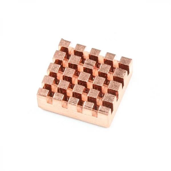 디바이스마트,스위치/부저/전기부품 > 지원부품 > 방열판/절연지,SparkFun,Heatsink - 13.20 x 12.10 mm (Copper) [PRT-18704],보드와 IC에서 열을 발산하도록 설계된 자체 접착형 구리 방열판 / 크기 : 13.20 x 12.10mm
