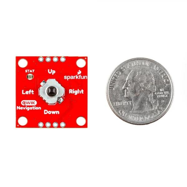 디바이스마트,MCU보드/전자키트 > 버튼/스위치/제어/RTC > 버튼/스위치/조이스틱,SparkFun,SparkFun Qwiic Navigation Switch [PRT-27576],RGB 상태 LED 내장 / 5방향 촉각 스위치 / 입력 전압 : 3.3V / PCA9554 8비트 I2C I/O expander