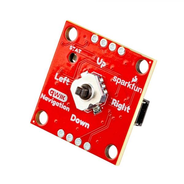 디바이스마트,MCU보드/전자키트 > 버튼/스위치/제어/RTC > 버튼/스위치/조이스틱,SparkFun,SparkFun Qwiic Navigation Switch [PRT-27576],RGB 상태 LED 내장 / 5방향 촉각 스위치 / 입력 전압 : 3.3V / PCA9554 8비트 I2C I/O expander