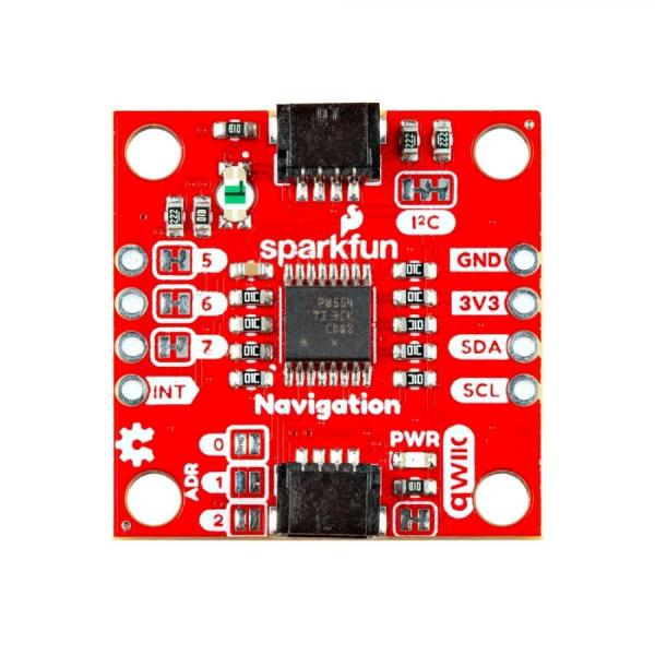 디바이스마트,MCU보드/전자키트 > 버튼/스위치/제어/RTC > 버튼/스위치/조이스틱,SparkFun,SparkFun Qwiic Navigation Switch [PRT-27576],RGB 상태 LED 내장 / 5방향 촉각 스위치 / 입력 전압 : 3.3V / PCA9554 8비트 I2C I/O expander