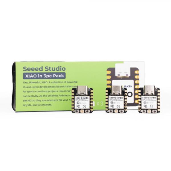 디바이스마트,오픈소스/코딩교육 > 파이썬/IoT 개발 보드 > Seeedstudio XIAO > XIAO 보드,Seeedstudio,Seeed Studio XIAO ESP32-C3 (3PCS) [102010572],3개 팩 / RISC-V 아키텍처 채택 / Wi-Fi 및 BLE 무선 연결 지원 / 최대 160MHz에서 작동 / RISC-V 단일 코어 32비트 칩 프로세서 / 400KB SRAM 및 4MB 플래시