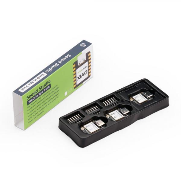 디바이스마트,오픈소스/코딩교육 > 파이썬/IoT 개발 보드 > Seeedstudio XIAO > XIAO 보드,Seeedstudio,Seeed Studio XIAO ESP32-S3 (3PCS) [102010573],3개 팩 / Wi-Fi 및 BLE 5.0 무선 연결 지원 / 240MHz Xtensa 32비트 LX7 듀얼코어 프로세서 / 2.4GHz Rod 안테나 활용 / 최대 240MHz로 실행되는 ESP32S3 32비트