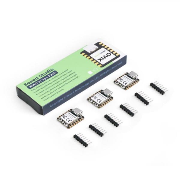 디바이스마트,오픈소스/코딩교육 > 파이썬/IoT 개발 보드 > Seeedstudio XIAO > XIAO 보드,Seeedstudio,Seeed Studio XIAO RA4M1 (3PCS) [102010650],3개 팩 / Renesas RA4M1로 구동 / 256KB 플래시 메모리 / 32KB SRAM으로 최대 48MHz에서 작동하는 32비트 ARM® Cortex®-M4 R7FA4M1AB3CFM MCU