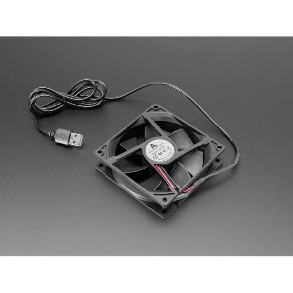 디바이스마트,컴퓨터/모바일/가전 > 컴퓨터 부품 > 쿨러/튜닝용품 > 케이스 쿨러,Adafruit,5V Square USB Fan - 9 cm [ada-6104],9cm / 전압 : 5V / 0.2A /  크기 : 90mm x 90mm x 25mm