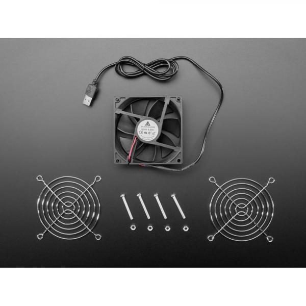 디바이스마트,컴퓨터/모바일/가전 > 컴퓨터 부품 > 쿨러/튜닝용품 > 케이스 쿨러,Adafruit,5V Square USB Fan - 9 cm [ada-6104],9cm / 전압 : 5V / 0.2A /  크기 : 90mm x 90mm x 25mm