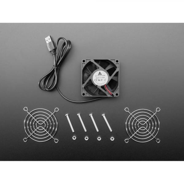 디바이스마트,컴퓨터/모바일/가전 > 컴퓨터 부품 > 쿨러/튜닝용품 > 케이스 쿨러,Adafruit,5V Square USB Fan - 7 cm [ada-6120],7cm / 전압 : 5V / 0.2A /  크기 : 70mm x 70mm x 25mm
