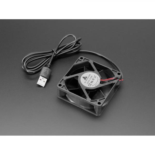 디바이스마트,컴퓨터/모바일/가전 > 컴퓨터 부품 > 쿨러/튜닝용품 > 케이스 쿨러,Adafruit,5V Square USB Fan - 7 cm [ada-6120],7cm / 전압 : 5V / 0.2A /  크기 : 70mm x 70mm x 25mm