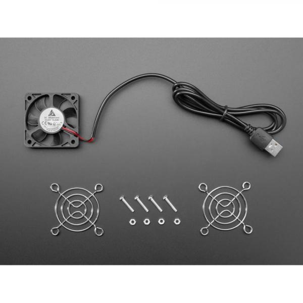 디바이스마트,컴퓨터/모바일/가전 > 컴퓨터 부품 > 쿨러/튜닝용품 > 케이스 쿨러,Adafruit,5V Square USB Fan - 5 cm [ada-6099],5cm / 전압 : 5V / 0.2A /  크기 : 50mm x 50mm x 11mm