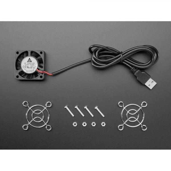 디바이스마트,컴퓨터/모바일/가전 > 컴퓨터 부품 > 쿨러/튜닝용품 > 케이스 쿨러,Adafruit,5V Square USB Fan - 4 cm [ada-6101],4cm / 전압 : 5V / 0.2A /  크기 : 40mm x 40mm x 10.6mm