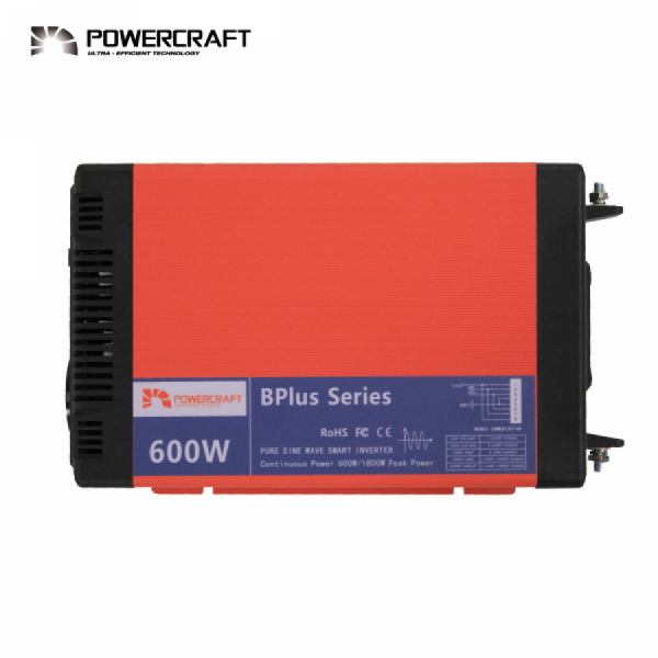 디바이스마트,EV 전기차/캠핑카/그린에너지 > 배터리/충전기/인버터 > 인버터,,[고성능] DC12V - 600W(AC220V 60Hz) 정현파인버터,DC12V - AC220V 60Hz 600W 고성능 정현파 인버터