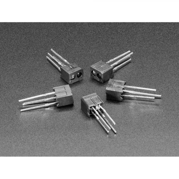 디바이스마트,센서 > 광센서 > IR/UV/가시광선센서,Adafruit,Miniature Reflective Infrared Optical Sensors - 5 Pack - ITR20001/T [ada-3930],5팩 세트 / 반사형 IR 센서 / 물체에 IR을 반사시켜 반사율 확인