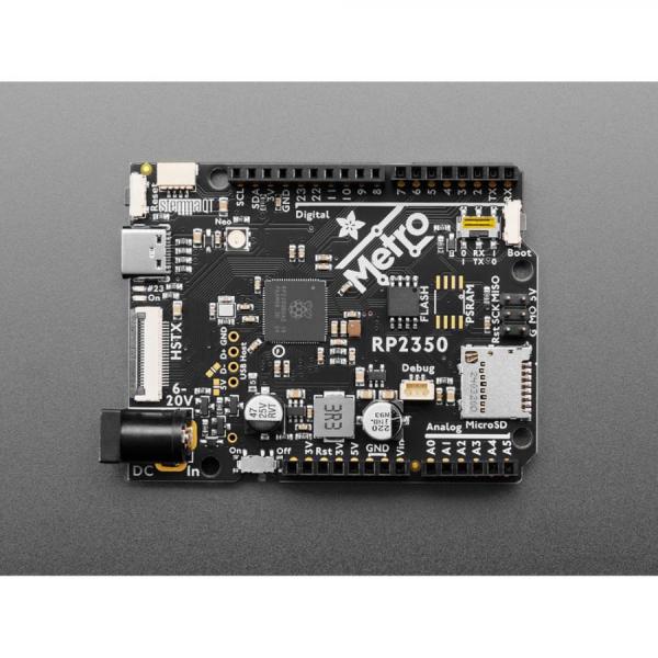 디바이스마트,오픈소스/코딩교육 > 파이썬/IoT 개발 보드 > RP2040/RP2350,Adafruit,Adafruit Metro RP2350 [ada-6003],RP2350 메인 칩 , 150MHz 클럭, 3.3V 로직 / 16MB QSPI 플래시 / GPIO 37개 / TPS563201 4.5~17V DC 입력 및 최대 2A 출력을 갖춘 5V Buck Converter