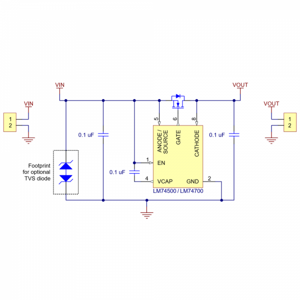 디바이스마트,MCU보드/전자키트 > 전원/신호/저장/응용 > 레벨컨버터/전압관리,Pololu,Pololu Ideal Diode Reverse Voltage Protector, 4-60V, 20A #5388,역전류를 차단합니다 / 작동 전압 : 4V ~ 60V / 최대 전류 : 20A / 저항 : < 3mΩ / 크기 : 0.435 x 0.7인치