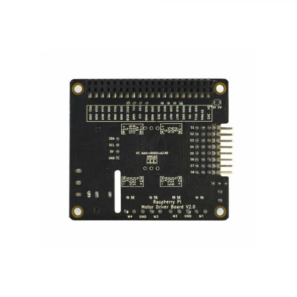 디바이스마트,오픈소스/코딩교육 > 라즈베리파이 > 라즈베리파이 확장보드/HAT,DFROBOT,라즈베리파이 모터 구동 확장 보드(Raspberry Pi 4B / 3B+ / 3B / Zero와 호환) [DRI0054],여러 모터, 스테퍼 모터 및 서보 동시 지원 / DC-DC 전압 안정화 회로 포함 / 8개 서보 동시 구동 / 12비트 해상도, 최대 1.6KHz까지 조정 가능한 PWM 주파수 / 전원공급전압 : 6 ~ 25V