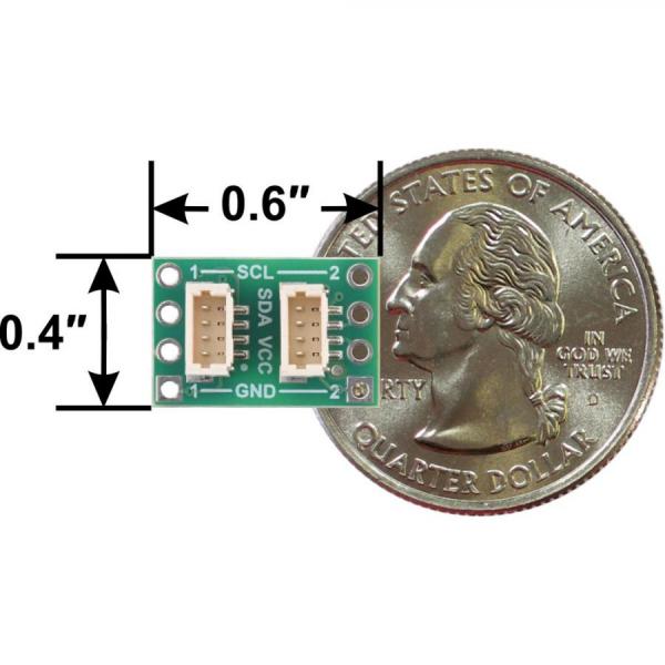 디바이스마트,MCU보드/전자키트 > 통신/네트워크 > 절연 통신,Pololu,Pololu I²C Isolator with Connectors, ISO1640 #5391,JST SH 4핀 커넥터 포함 / 두 장치 간의 전기적으로 절연된 양방향 I²C 통신 / 최대 1.7MHz의 양방향 데이터 전송을 지원하는 TI ISO1640B 기반
