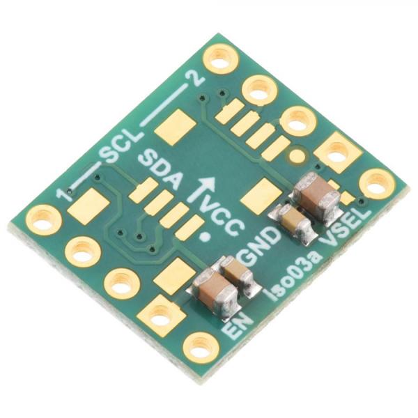 디바이스마트,MCU보드/전자키트 > 통신/네트워크 > 절연 통신,Pololu,Pololu I²C Isolator with Isolated Power, ISO1640, MIE1W0505BGLVH, 5V/3.3V, 200mA #5392,커넥터 미포함 / 양방향 I²C 통신 / 선택 가능한 5V 또는 3.3V 조절 출력/ 입력 전압 범위 : 3V ~ 5.5V / 최대 출력 전류 : 200mA