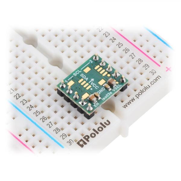 디바이스마트,MCU보드/전자키트 > 통신/네트워크 > 절연 통신,Pololu,Pololu I²C Isolator with Isolated Power, ISO1640, MIE1W0505BGLVH, 5V/3.3V, 200mA #5392,커넥터 미포함 / 양방향 I²C 통신 / 선택 가능한 5V 또는 3.3V 조절 출력/ 입력 전압 범위 : 3V ~ 5.5V / 최대 출력 전류 : 200mA