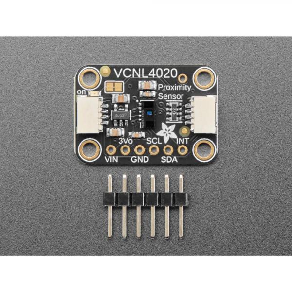디바이스마트,MCU보드/전자키트 > 센서모듈 > 라이다/거리/초음파/라인 > 거리/근접센서,Adafruit,Adafruit VCNL4020 Proximity and Light Sensor - STEMMA QT / Qwiic [ada-5810],0~200mm(약 7.5인치) 범위에서 작동하는 근접 센서와 0.26~16,000 lux 범위의 조도 센서 탑재 / I2C 사용