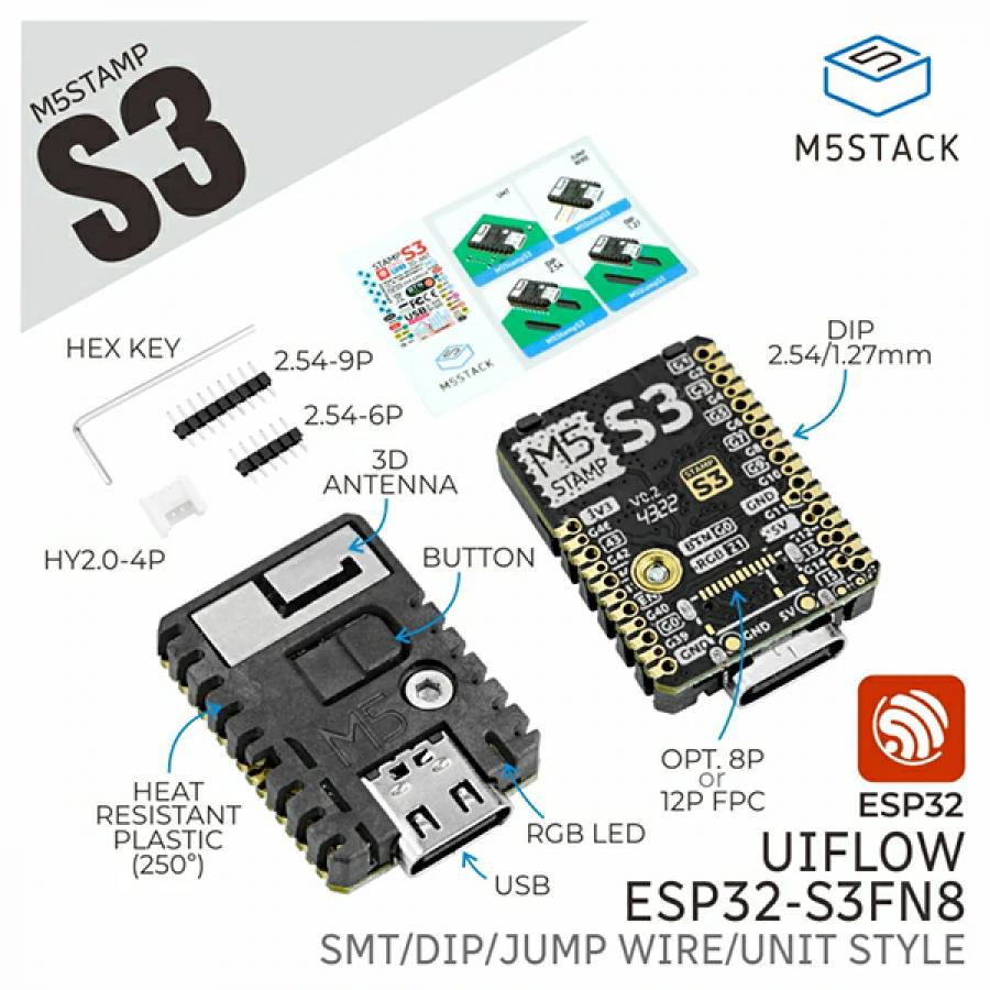 STAMPS3-ESP32S3 Module [S007]