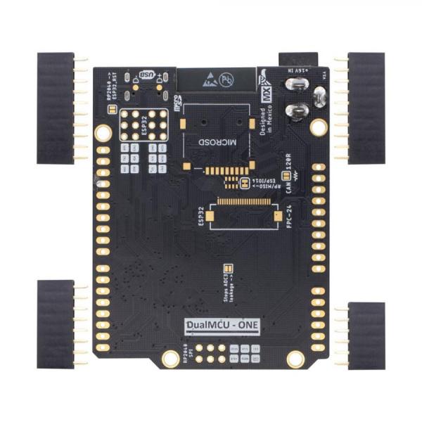 디바이스마트,오픈소스/코딩교육 > 파이썬/IoT 개발 보드 > ESP32,UNIT ELECTRONICS,DualMCU ONE ESP32 + RP2040 아두이노 우노 호환 개발보드,아두이노 우노 호환 ESP32+RP2040 콤보 개발보드 / CH340C / ARM Cortex-M0+ /  크기 : 53mm x 68mm