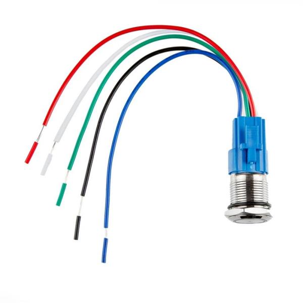 디바이스마트,스위치/부저/전기부품 > 스위치 > 푸쉬버튼 스위치 > 메탈 스위치,SparkFun,Metal Pushbutton with Wires - Momentary (16mm, Red) [COM-11966],빨간색 LED 링 / 와이어 포함 / 16mm / 금속 푸시 버튼 / 패널 장착 순간 스위치 / 전체 길이 : 1.5인치 / IP65 방수등급 / LED : 5-12V 정격화