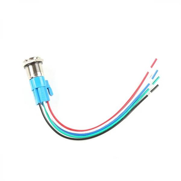 디바이스마트,스위치/부저/전기부품 > 스위치 > 푸쉬버튼 스위치 > 메탈 스위치,SparkFun,Metal Pushbutton with Wires - Momentary (16mm, Green) [COM-11968],초록색 LED 링 / 와이어 포함 / 16mm / 금속 푸시 버튼 / 패널 장착 순간 스위치 / 전체 길이 : 1.5인치 / IP65 방수등급 / LED : 5-12V 정격화