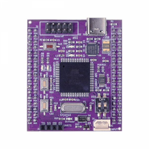 디바이스마트,MCU보드/전자키트 > 프로세서/개발보드 > AVR > ATMEGA128,LK EMBEDDED,AVR ATmega128 개발모듈 Pro with USB Type-C,프로 엔지니어를 위한 AVR ATmega128 개발모듈 / 16Bit AD컨버터 내장 / 최신 USB C타입 커넥터 장착 / 만능기판 호환