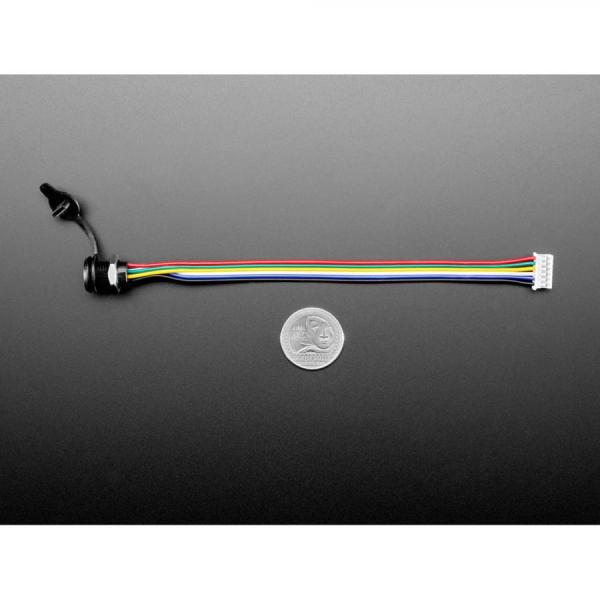 디바이스마트,케이블/전선 > USB 케이블 > 패널마운트(MF) 케이블,Adafruit,USB Type C Screw Panel Mount to 6 pin JST PH Cable [ada-6153],패널 마운트 직경 : 약 0.5인치 / JST PH 케이블 / 전체 직경 : ~14mm / USB C 커넥터