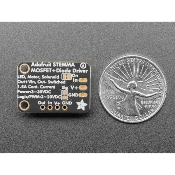 디바이스마트,MCU보드/전자키트 > 버튼/스위치/제어/RTC > 모터/모터컨트롤,Adafruit,Adafruit MOSFET Driver - For Motors, Solenoids, LEDs, etc - STEMMA JST PH 2mm [ada-5648],플러그 앤 플레이 JST PH 입력 커넥터 포함 / 전원 : 3V~30V