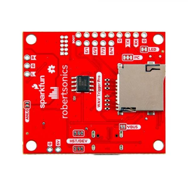디바이스마트,MCU보드/전자키트 > 음악/앰프/녹음 > 악기/알람/소리재생,SparkFun,SparkFun Qwiic WAV Trigger Pro [WIG-25860],고음질 오디오 플레이어 / 향상된 MIDI 처리 / 1.75 x 1.5인치 / 최대 4096개의 비압축 16비트, 44.1kHz 모노 및 스테레오 WAV 파일 지원